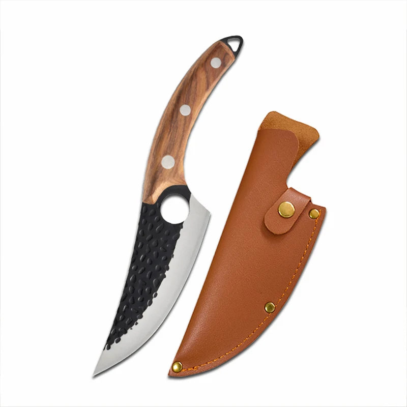 OrionKoi Japanese Handcrafted Chef's Knife 5Cr15mov Stainless Steel Wood Handle 25cm