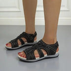 Orthopedic Walking Sandals for Women Adjustable Straps Arch Support Comfortable Footbed