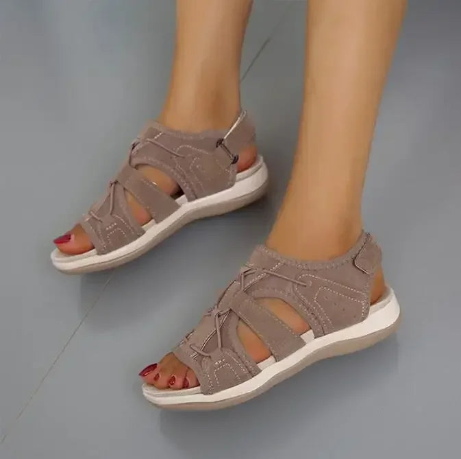 Orthopedic Walking Sandals for Women Adjustable Straps Arch Support Comfortable Footbed