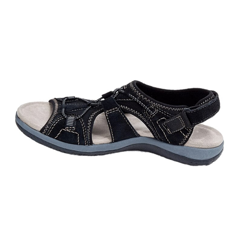 Orthopedic Walking Sandals for Women Adjustable Straps Arch Support Comfortable Footbed