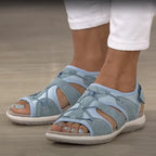 Orthopedic Walking Sandals for Women Adjustable Straps Arch Support Comfortable Footbed