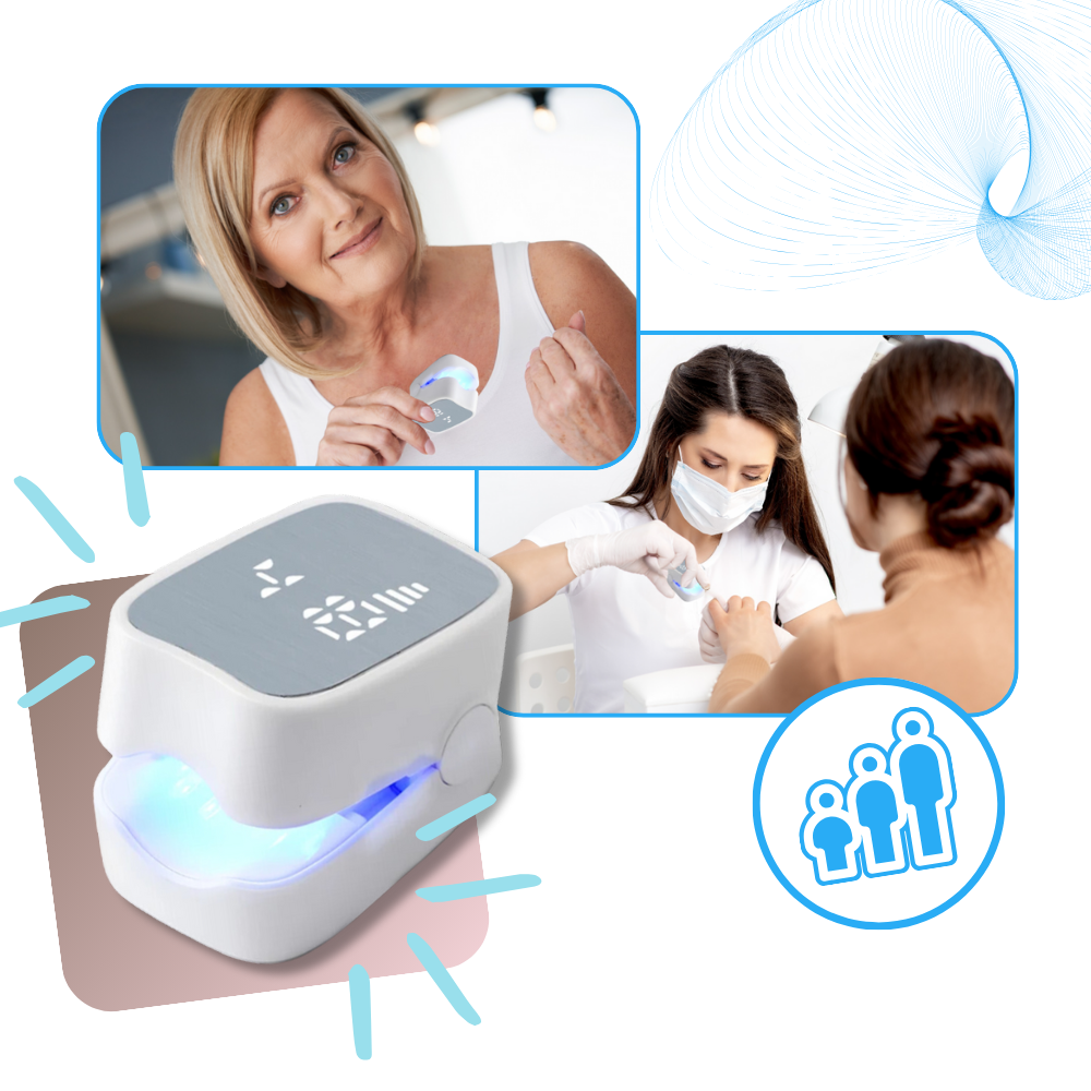 Laser Nail Fungus Treatment Device Dual Laser Technology Portable Handheld 7-Minute Sessions