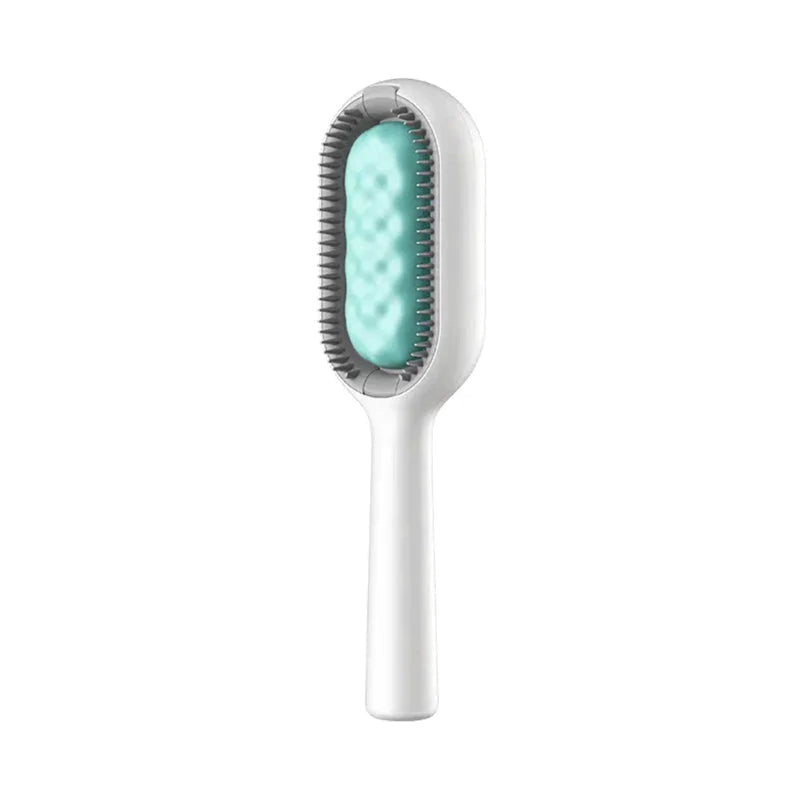 Pet Hair Remover Grooming Comb for Dogs and Cats, Silicone Massage Brush for Long and Short Hair, Blue or Pink