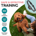 Bark Control Collar for Small Dogs Adjustable Gentle Anti-Bark Training Collar Black Waterproof