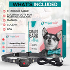 Bark Control Collar for Small Dogs Adjustable Gentle Anti-Bark Training Collar Black Waterproof