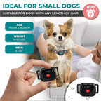 Bark Control Collar for Small Dogs Adjustable Gentle Anti-Bark Training Collar Black Waterproof