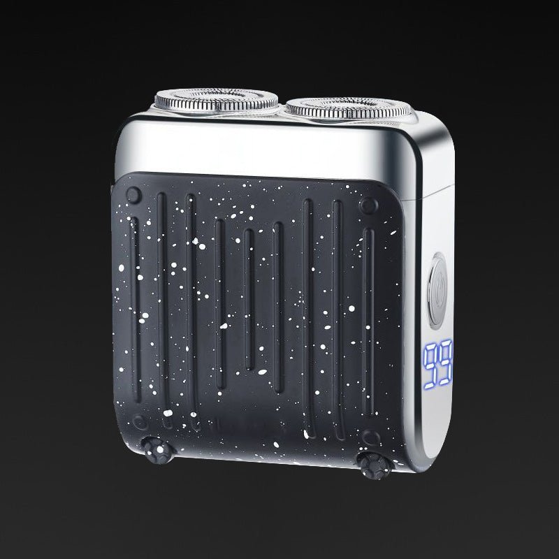 PreciShave Compact Electric Shaver Waterproof USB-C Rechargeable Precision Floating Blades Gray Orange