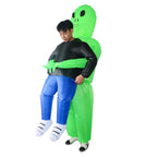 Alien Attack Inflatable Halloween Costume Waterproof Polyester Adult & Kids Sizes with Fan and Battery Holder