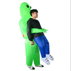 Alien Attack Inflatable Halloween Costume Waterproof Polyester Adult & Kids Sizes with Fan and Battery Holder