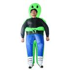Alien Attack Inflatable Halloween Costume Waterproof Polyester Adult & Kids Sizes with Fan and Battery Holder