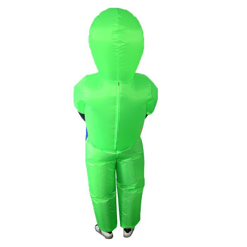 Alien Attack Inflatable Halloween Costume Waterproof Polyester Adult & Kids Sizes with Fan and Battery Holder