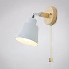 Collin Rotatable Wall Light with Pull Chain Switch Swivel Head Adjustable Lighting