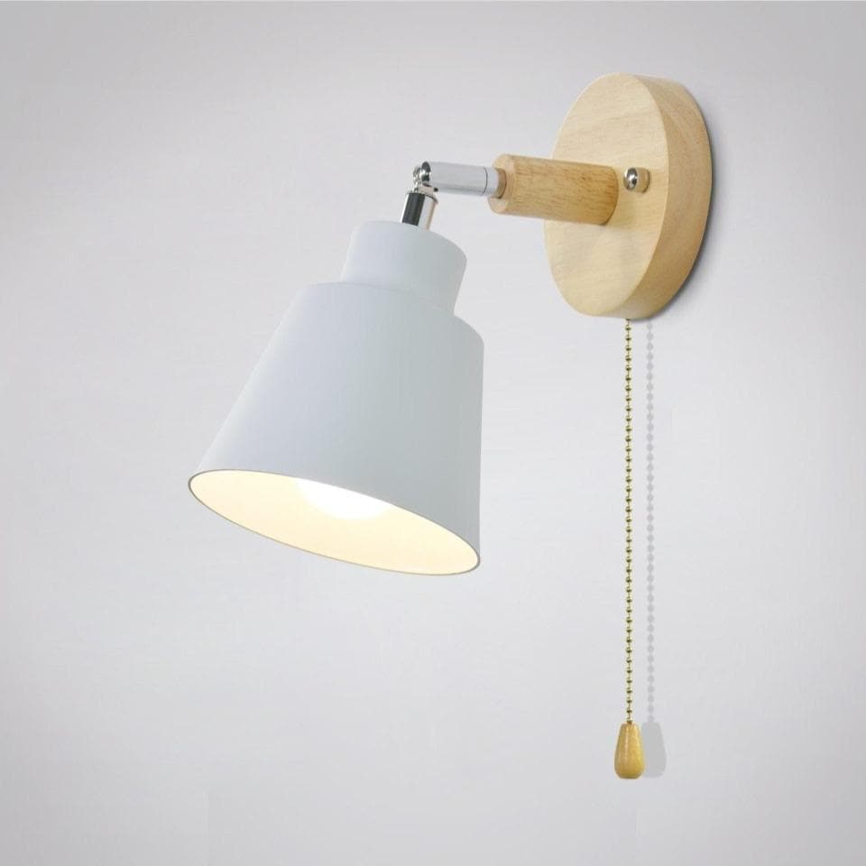 Collin Rotatable Wall Light with Pull Chain Switch Swivel Head Adjustable Lighting