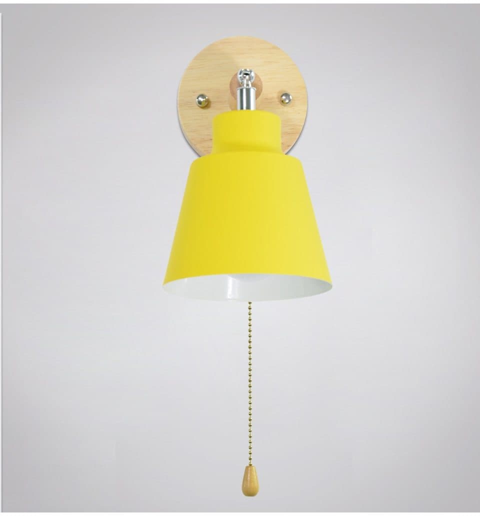 Collin Rotatable Wall Light with Pull Chain Switch Swivel Head Adjustable Lighting