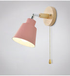 Collin Rotatable Wall Light with Pull Chain Switch Swivel Head Adjustable Lighting