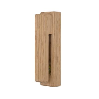 Harrow Nordic Wooden Towel Holder Wall Hooks with Glass Ball Rolling Grip Beech Walnut Oak