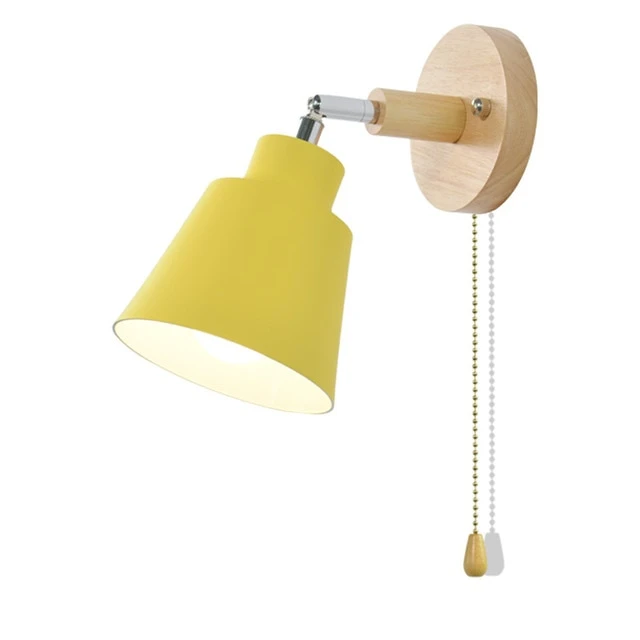 Collin Rotatable Wall Light with Pull Chain Switch Swivel Head Adjustable Lighting