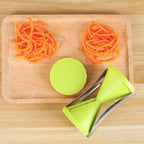 Harrow Vegetable Spiralizer Stainless Steel Dual Blade Kitchen Spiral Cutter White Green Black