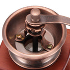Wooden Manual Coffee Grinder Antique Style Hand Crank Coffee Bean Mill with Adjustable Grind