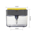 Countertop Soap Dispenser Stainless Steel and Plastic Easy Install for Kitchen and Bathroom Sink