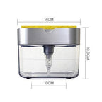Countertop Soap Dispenser Stainless Steel and Plastic Easy Install for Kitchen and Bathroom Sink