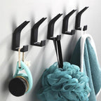 Aviro Aluminum Wall Hooks Black White Modern Decorative Coat Hooks Set of 3