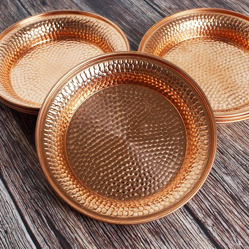 Harrow Copper Healing Plates Trio 9cm Antibacterial Metaphysical Properties Set