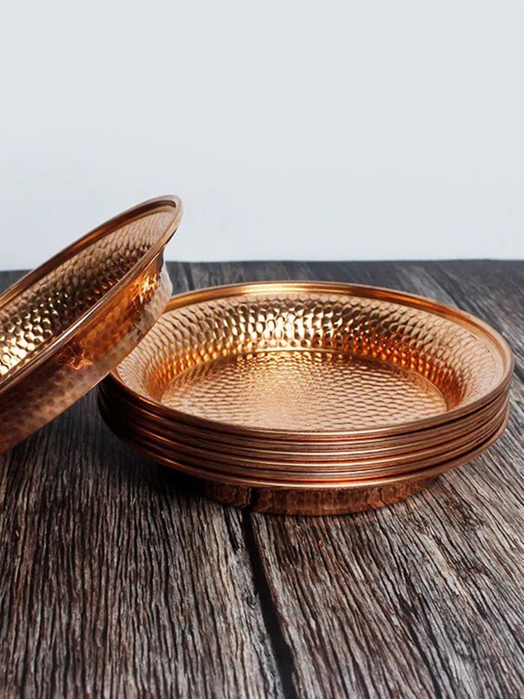 Harrow Copper Healing Plates Trio 9cm Antibacterial Metaphysical Properties Set