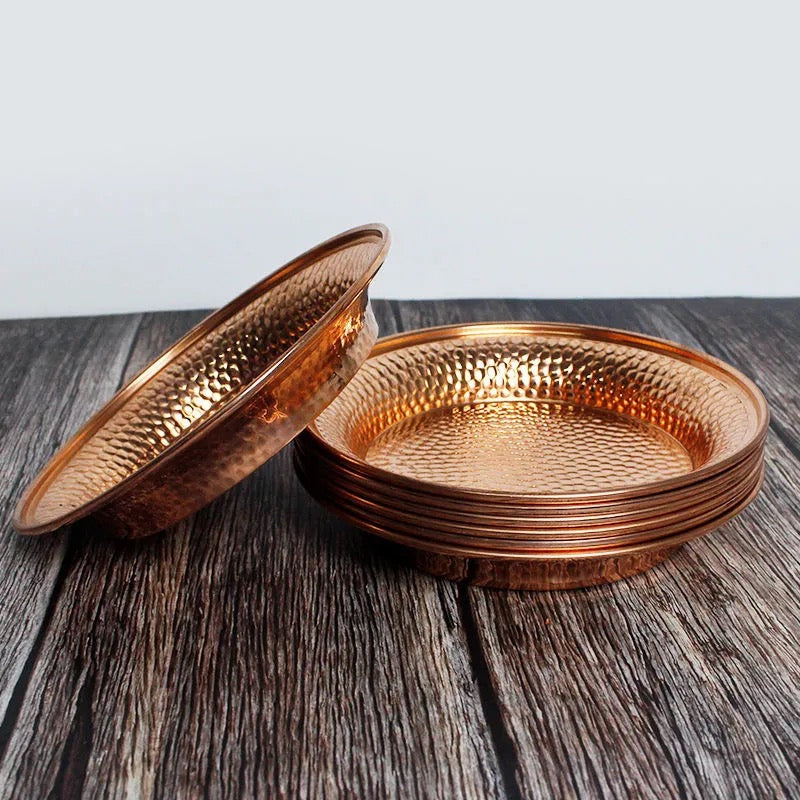 Harrow Copper Healing Plates Trio 9cm Antibacterial Metaphysical Properties Set