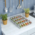 Acrylic Adjustable Multi-Tier Spice Drawer Organizer Clear Kitchen Storage Rack 1-4 Tiers