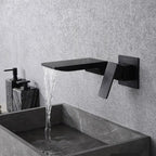 Harrow Modern Wall-Mounted Brass Water Tap Touchless Sensor Faucet Black Gold Chrome