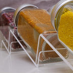 Acrylic Adjustable Multi-Tier Spice Drawer Organizer Clear Kitchen Storage Rack 1-4 Tiers