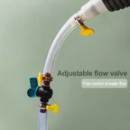 Manual Fuel Siphon Pump with Rubber Hand Pump and Transparent PVC Hose for Gasoline, Water, Oil Transfer