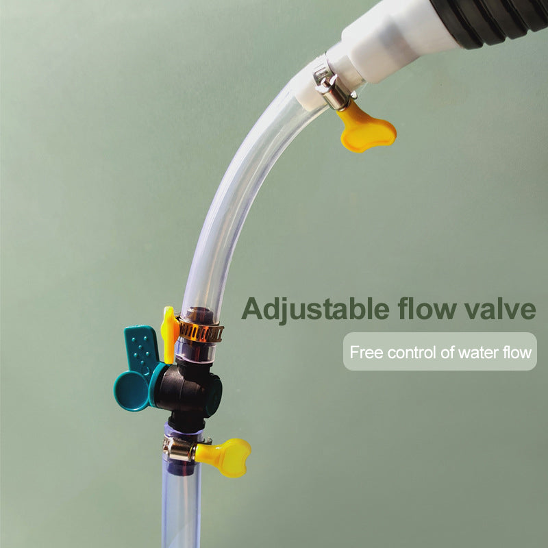 Manual Fuel Siphon Pump with Rubber Hand Pump and Transparent PVC Hose for Gasoline, Water, Oil Transfer