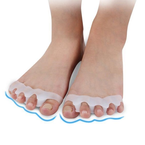 Orthopedic Toe Corrector with Separator for Hallux Valgus and Hammer Toe Relief Soft Flexible Design