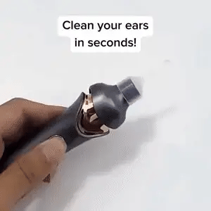 Gentle Ear Wax Suction Vacuum Cleaner with LED Light USB Rechargeable Painless Ear Aspirator with Silicone Tips