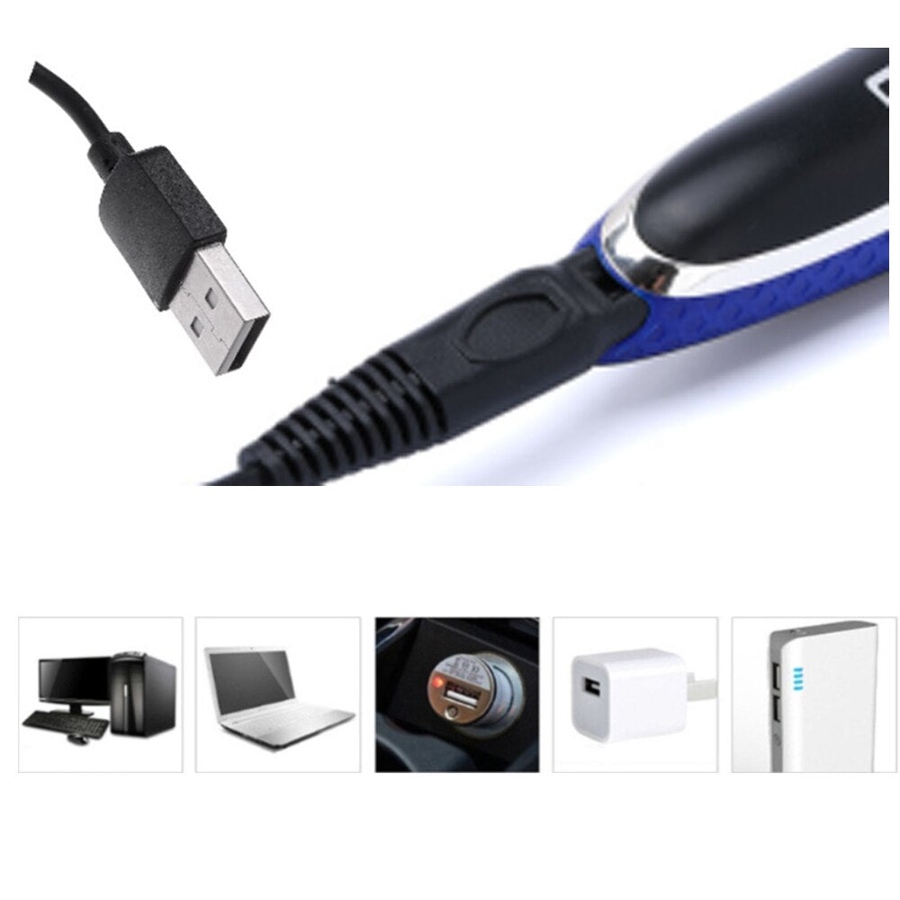 Rechargeable Smart Shaver USB Powered All-in-One Beard Trimmer Shaving Grooming Kit