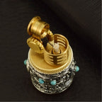 Retro Armor Mini Kerosene Lighter Metal Vintage Design Compact Pocket Flame