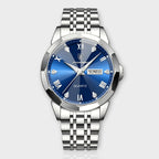 Rhombus Men's Luxury Watch Stainless Steel Diamond-Shaped Case Sapphire Glass Leather Strap