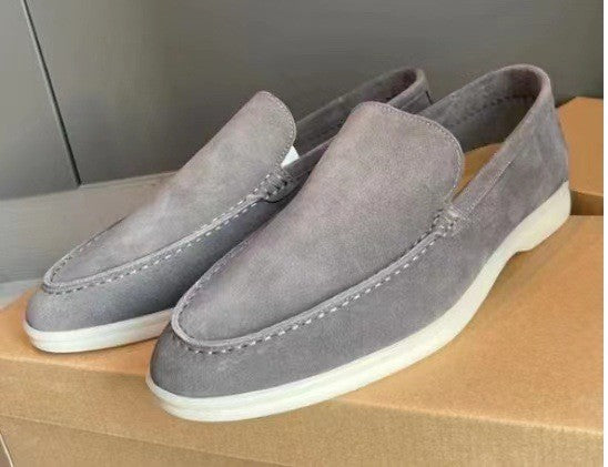 Ricardo Slip-On Loafers Men’s Classic Suede Dress Shoes Comfortable Casual Office Footwear