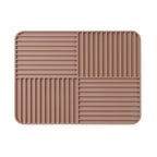 Ridged Foldable Silicone Drying Mat Heat-Resistant Non-Slip Kitchen Counter Protector 12x16 Inches