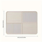 Ridged Foldable Silicone Drying Mat Heat-Resistant Non-Slip Kitchen Counter Protector 12x16 Inches