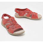 Round Open Toe Sandals with Cushioned Support and Shock Absorption for Plantar Fasciitis Pain Relief