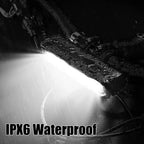 Super Bright LED Bike Headlight Front Light USB Rechargeable 900-2600 Lumens Waterproof Black Aluminum