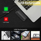 Super Bright LED Bike Headlight Front Light USB Rechargeable 900-2600 Lumens Waterproof Black Aluminum