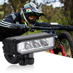 Super Bright LED Bike Headlight Front Light USB Rechargeable 900-2600 Lumens Waterproof Black Aluminum