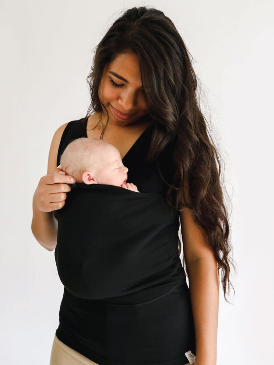 Cotton Baby Wrap Carrier Hands-Free Soft Ergonomic Baby Sling with Versatile Sizing