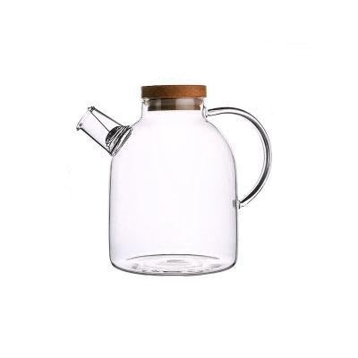 Harrow Scandinavian Glass Teapot Set Borosilicate Glass 1000ml or 1800ml with Cups Oak Tray and Warmer