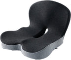 Seat Cushion with Memory Foam Lumbar Support Ergonomic Office and Car Seat Pad for Back Pain Relief