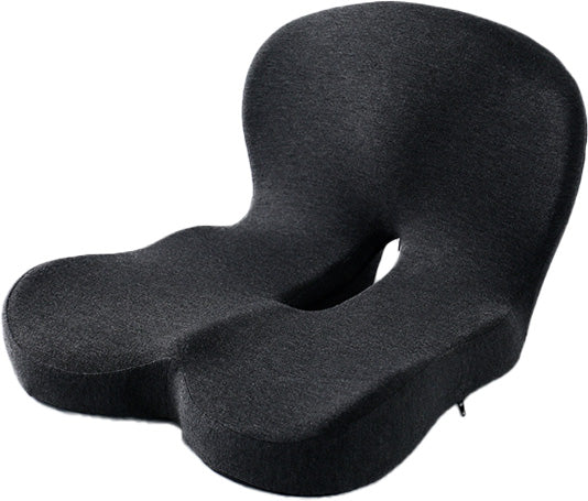 Seat Cushion with Memory Foam Lumbar Support Ergonomic Office and Car Seat Pad for Back Pain Relief